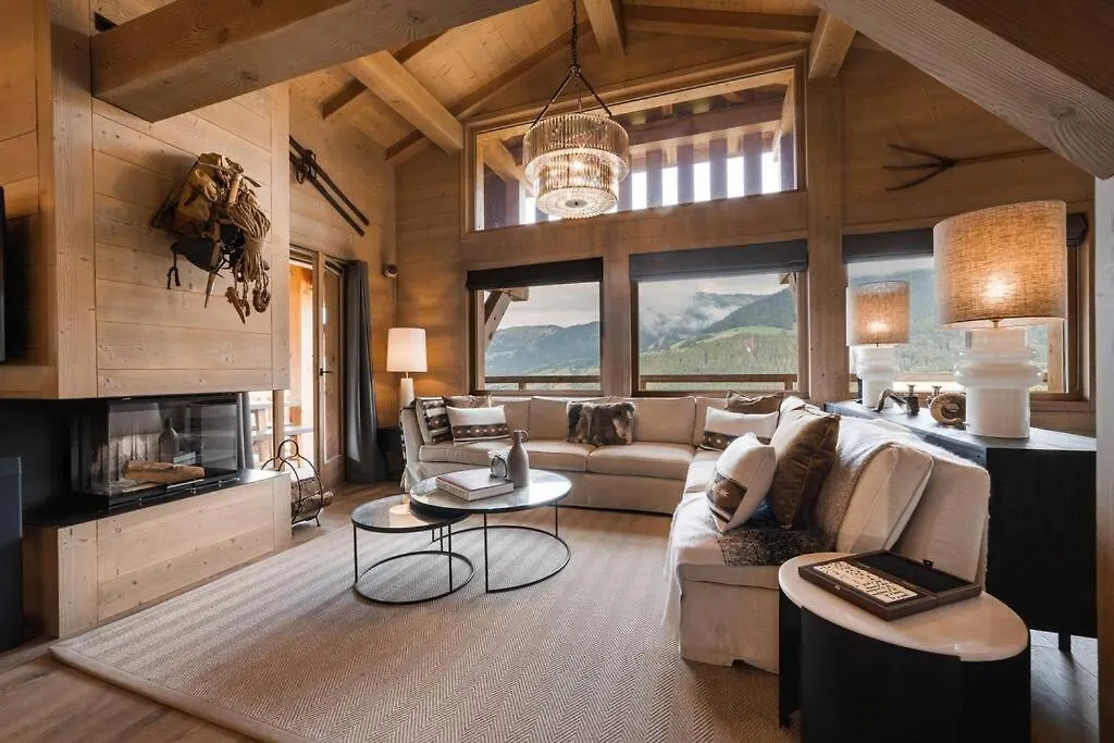 Luxury Megeve Chalet, Sleeps 8 With Mountain Views And Jacuzzi 0*,